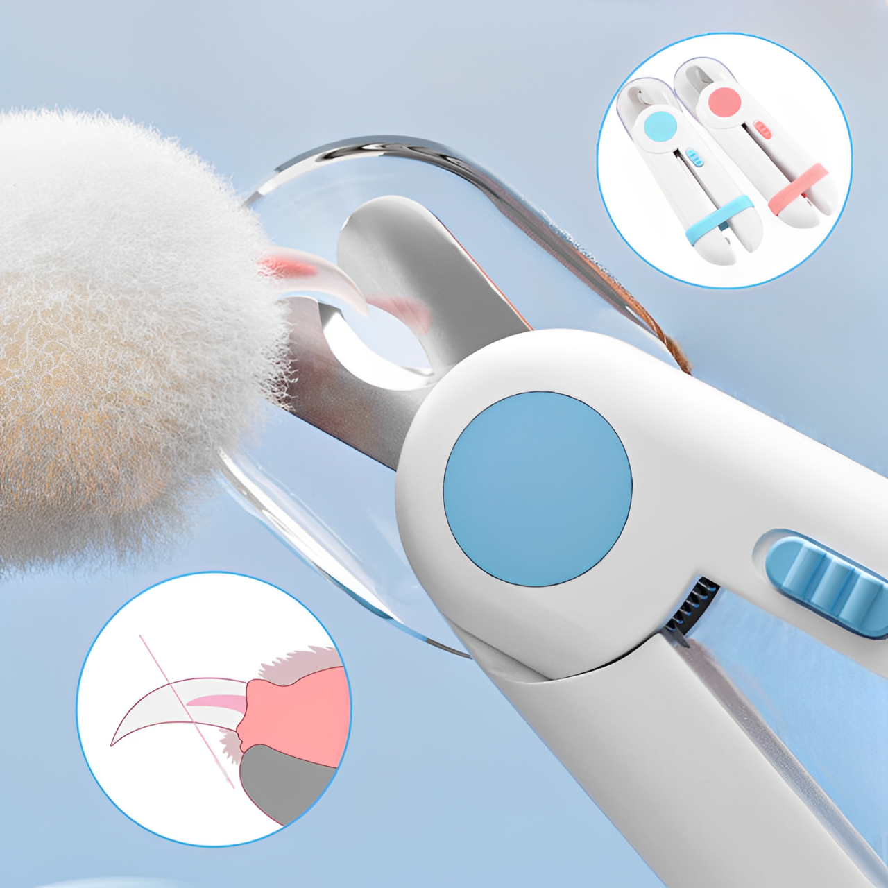 寵物指甲剪貓咪指甲鉗狗狗指甲刀美容磨甲器LED燈防血指甲剪套裝