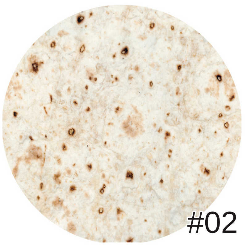 創意印花毛毯雙面捲餅毯墨西哥卷餅毯數碼印花披薩毯子法蘭絨午睡毯玉米餅雙面毛毯空調毯四季通用被子