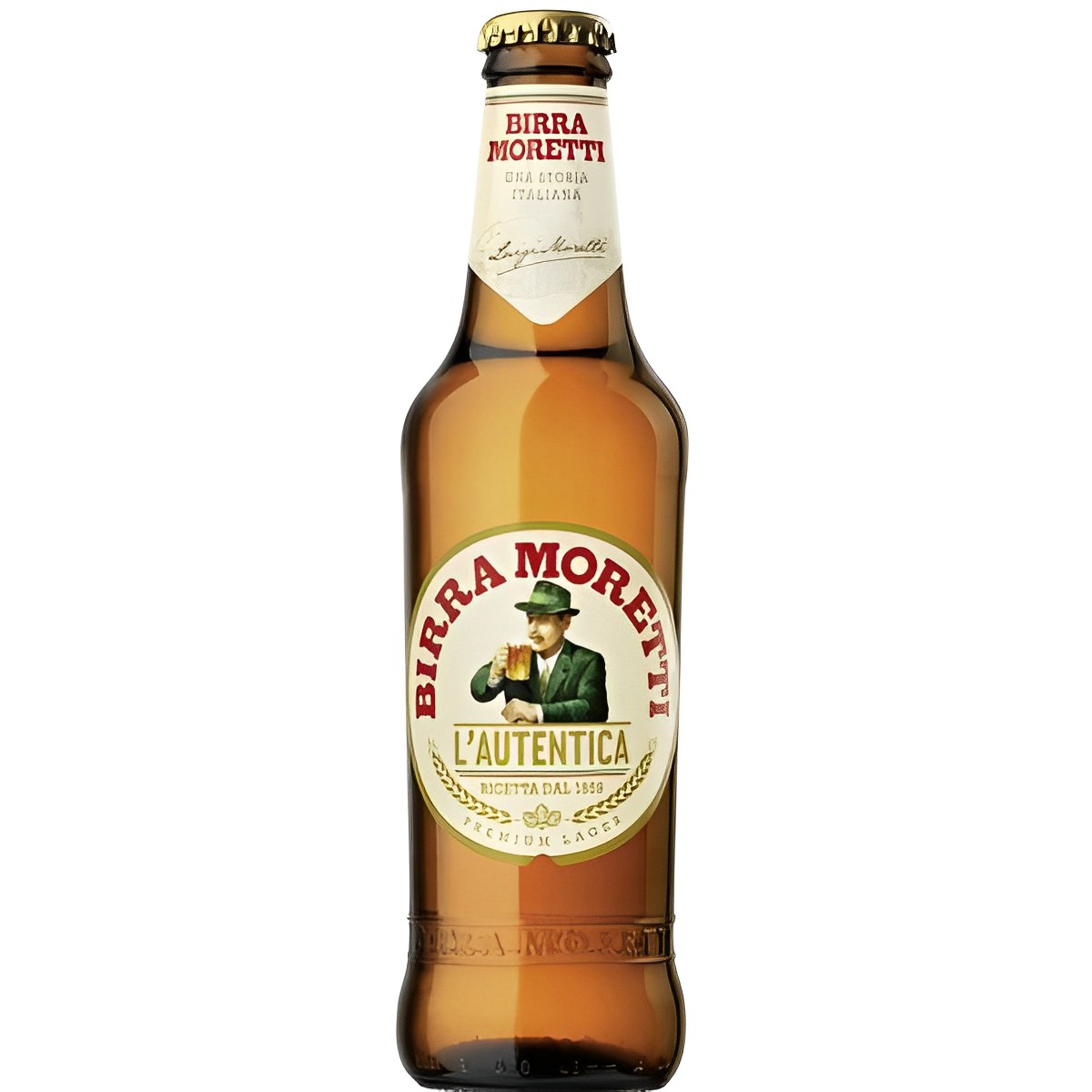 【澳門發貨】（原箱24瓶）Birra Moretti 莫雷帝啤酒330ml莫雷帝拉格莫拉迪意大利優質啤酒品牌傳統配方高品質成分莫納迪啤酒