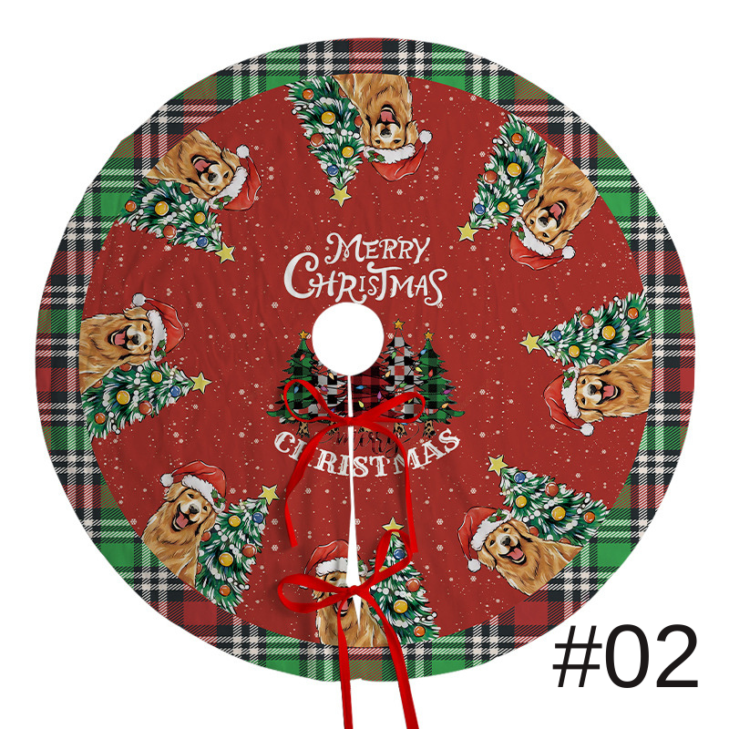 聖誕樹裙節日派對場景裝飾樹底圍裙毛絨布料聖誕樹裝飾