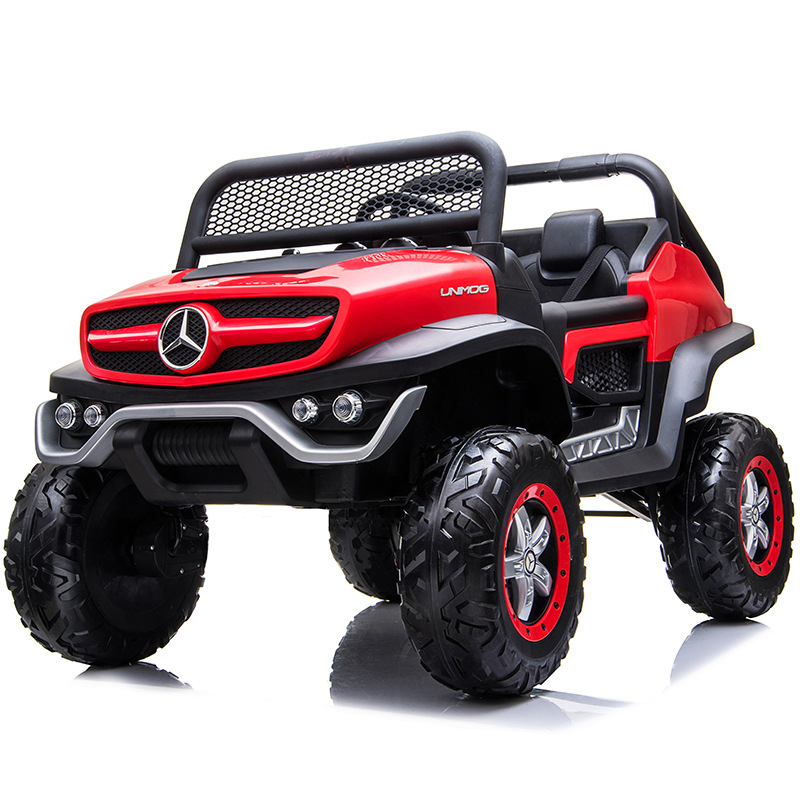 奔馳兒童電動車賓士車雙人座四輪四驅遙控寶寶小孩超大越野玩具車可坐人烏尼莫克越野車