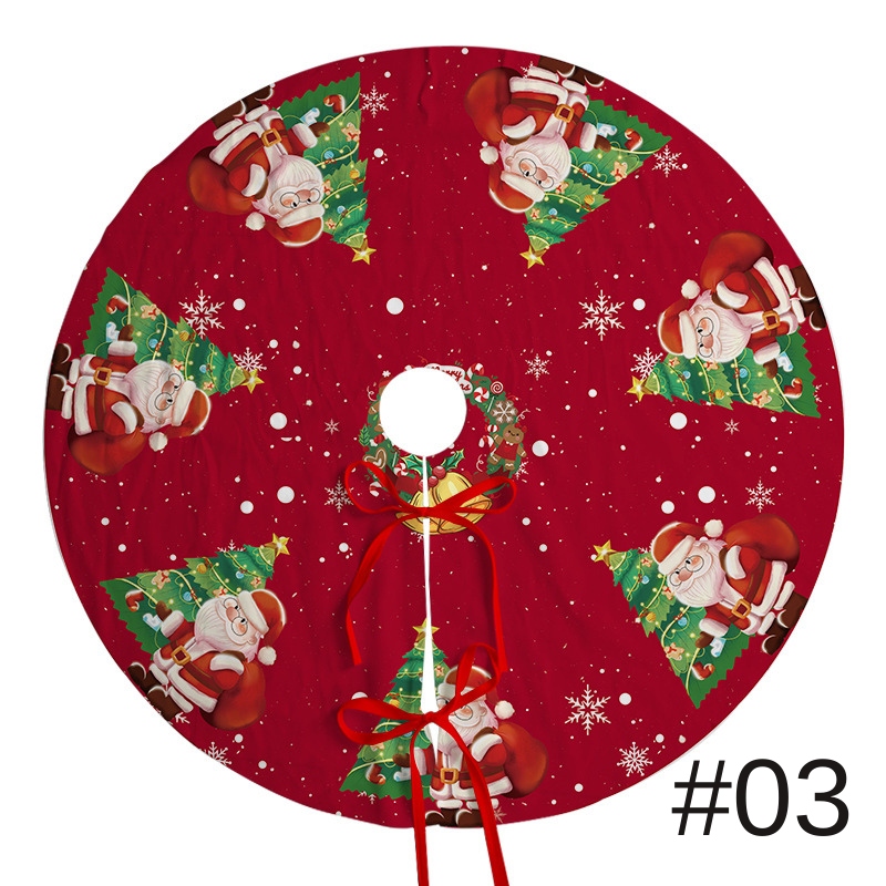 聖誕樹裙節日派對場景裝飾樹底圍裙毛絨布料聖誕樹裝飾