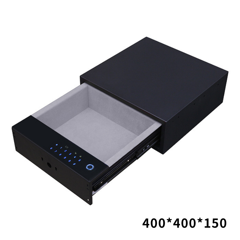 抽屜式保險櫃衣櫃隱藏式防盜保險箱家用小型全鋼收納指紋密碼抽屜夾萬