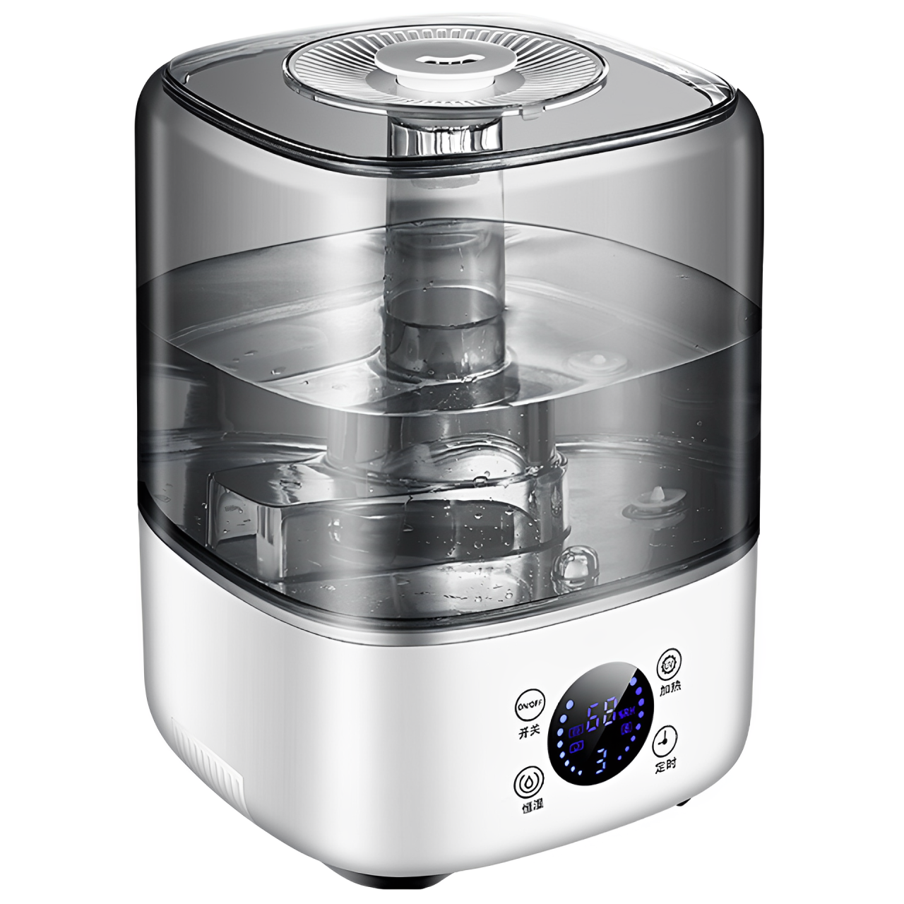 智能UV殺菌加濕機加熱式暖霧家用5L加濕器遙控恒濕孕婦嬰兒淨化空氣臥室加濕器