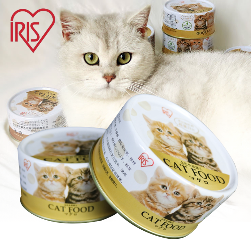 12罐 IRIS愛麗思貓罐頭170g金槍魚蟹肉罐頭寵物零食主食營養成幼貓濕糧