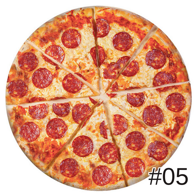 創意印花毛毯雙面捲餅毯墨西哥卷餅毯數碼印花披薩毯子法蘭絨午睡毯玉米餅雙面毛毯空調毯四季通用被子