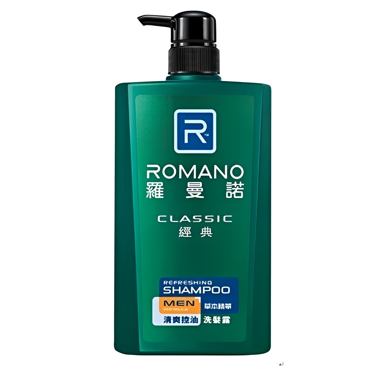 【澳門發貨】ROMANO羅曼諾男士清爽控油洗髮露600ml經典香氛草本精華洗髮水持久留香實力去屑控油蓬鬆滋養保濕