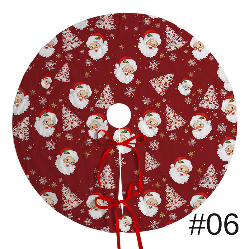 聖誕樹裙節日派對場景裝飾樹底圍裙毛絨布料聖誕樹裝飾