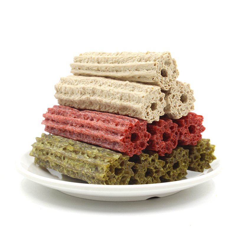 （3包起購）Vegebrand 威濟幼犬潔齒骨20g*10根 寵物狗狗小型犬磨牙棒訓練零食清新口氣耐咬膠棒雞肉牛肉牛奶口味