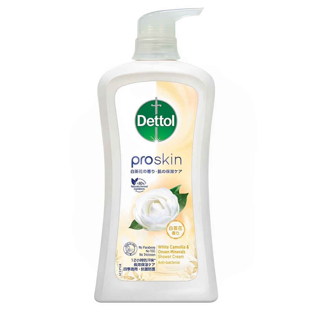 【澳門發貨】Dettol滴露Proskin深層滋潤親膚沐浴乳霜白茶花溫泉礦物清香950ml抑菌香體持久清爽防汗味沐浴露