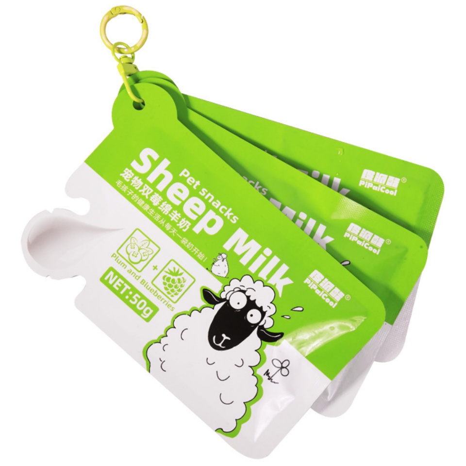 30袋 皮派酷雙莓綿羊奶50g寵物零食藍莓樹莓羊奶獨立袋裝幼犬幼貓貓咪狗狗