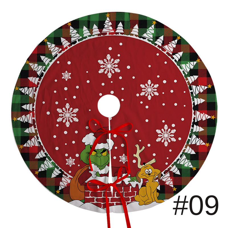 聖誕樹裙節日派對場景裝飾樹底圍裙毛絨布料聖誕樹裝飾