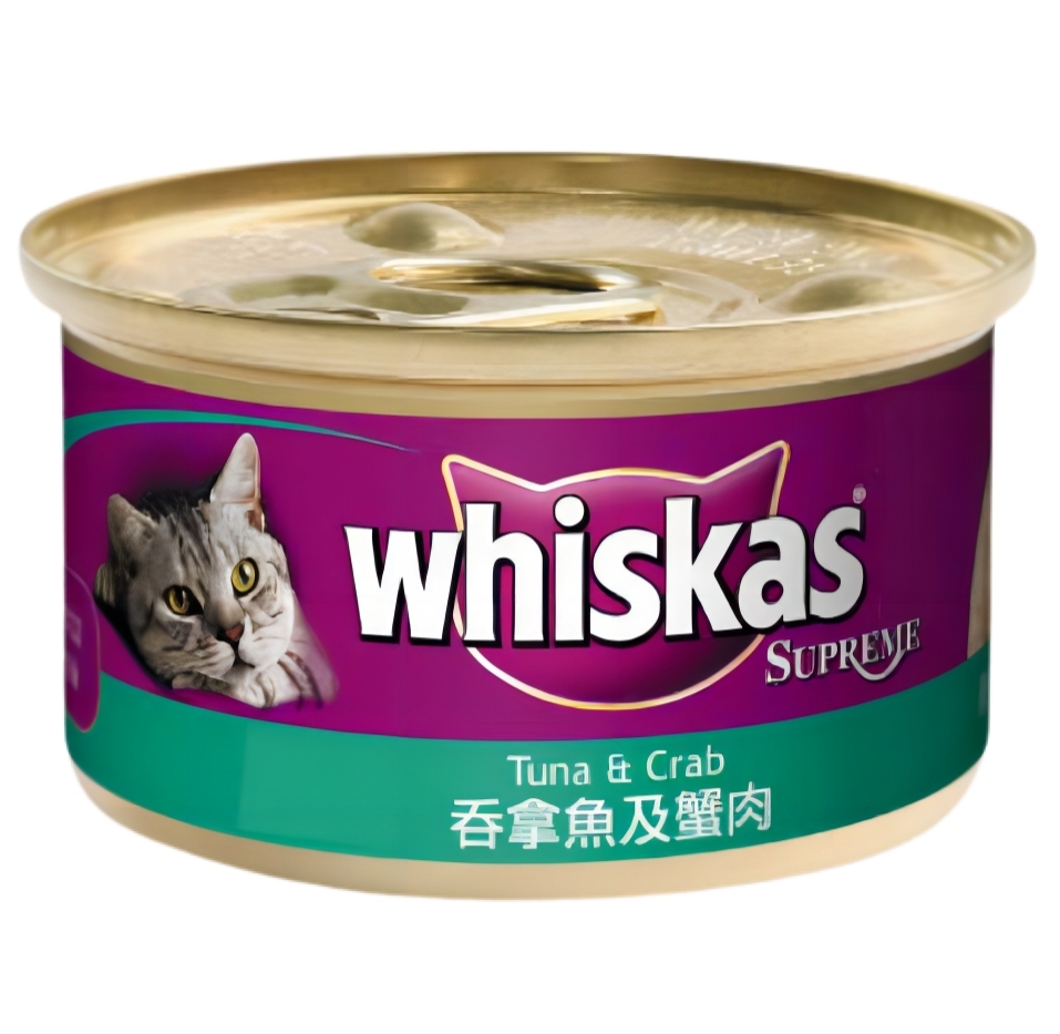 【澳門發貨】（原箱24罐）whiskas偉嘉極品濕貓糧85g寵物貓貓咪零食罐頭主食罐營養糧食貓罐頭