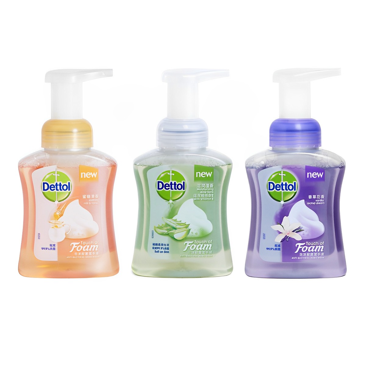 【澳門發貨】Dettol滴露泡沫殺菌潔手液Foam250ml蜜糖清香/滋潤蘆薈/香草花香抗菌滋潤潔淨柔滑洗手液