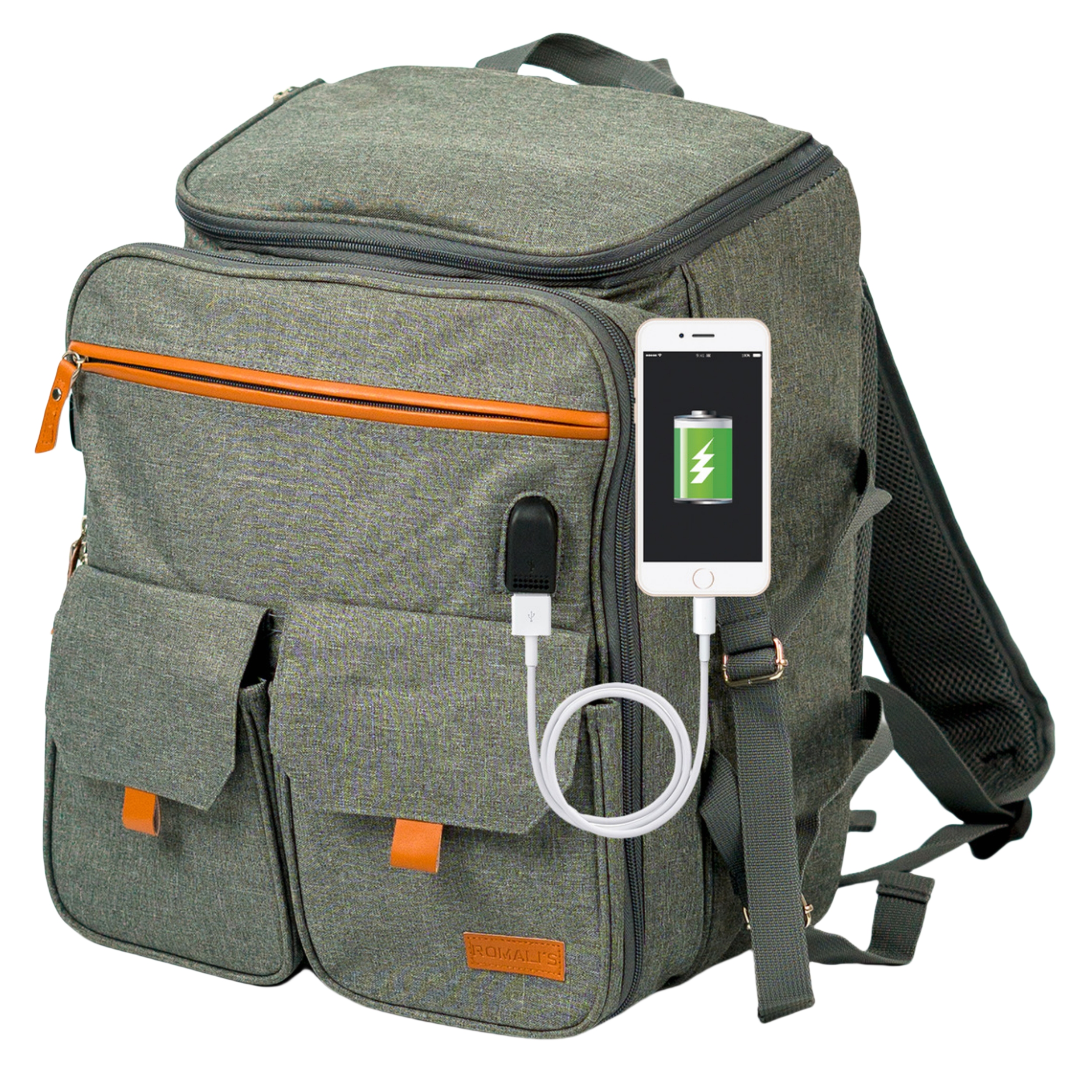 CHANODUG戶外野炊餐具包露營西餐法式野炊烤肉刀叉勺餐布餐具組合