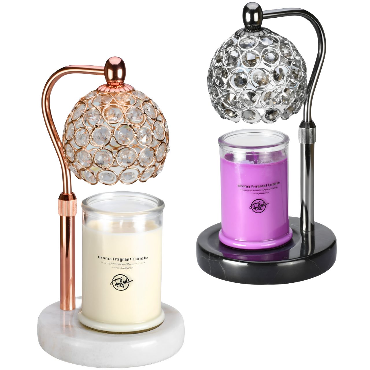 融蠟燈復古大理石香薰蠟燭燈床頭創意水晶燈浪漫氛圍