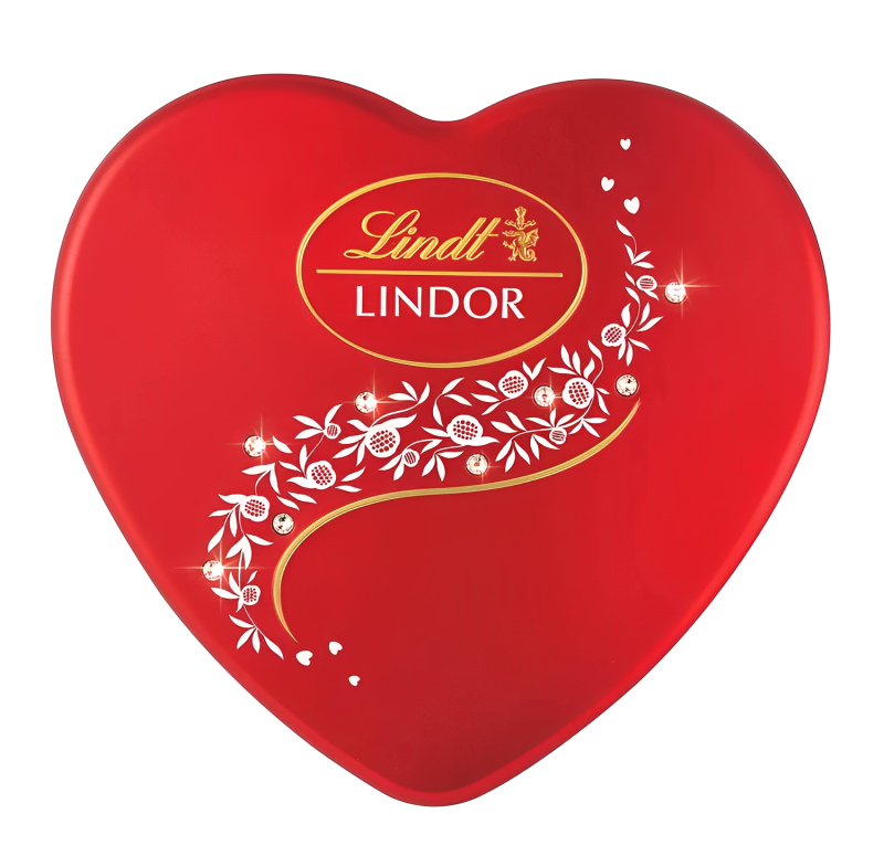 【澳門發貨】LINDOR 瑞士蓮牛奶軟心朱古力心型禮盒96g情人節禮物送禮首選告白巧克力