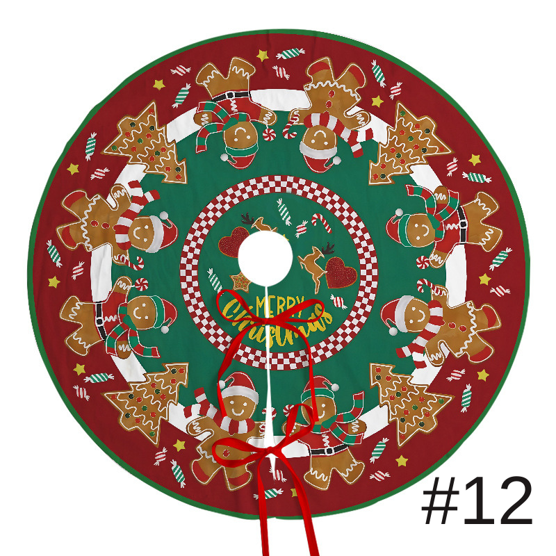 聖誕樹裙節日派對場景裝飾樹底圍裙毛絨布料聖誕樹裝飾