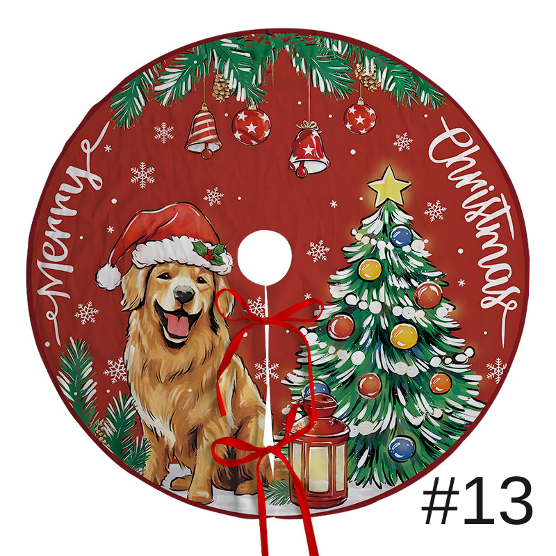 聖誕樹裙節日派對場景裝飾樹底圍裙毛絨布料聖誕樹裝飾