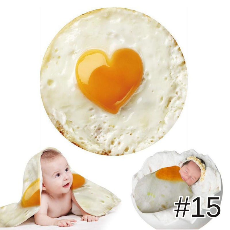 創意印花毛毯雙面捲餅毯墨西哥卷餅毯數碼印花披薩毯子法蘭絨午睡毯玉米餅雙面毛毯空調毯四季通用被子