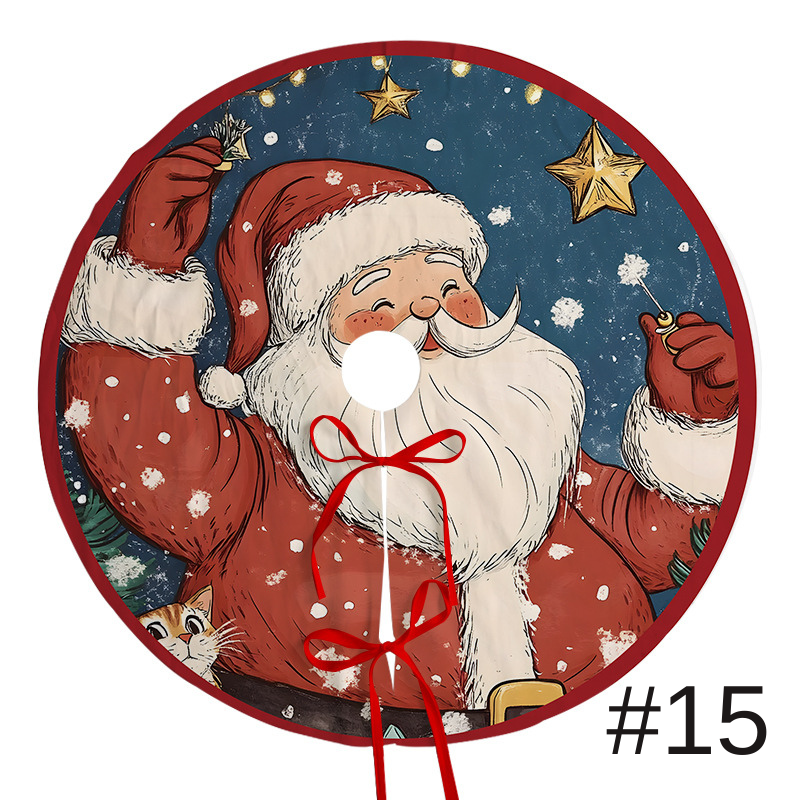 聖誕樹裙節日派對場景裝飾樹底圍裙毛絨布料聖誕樹裝飾