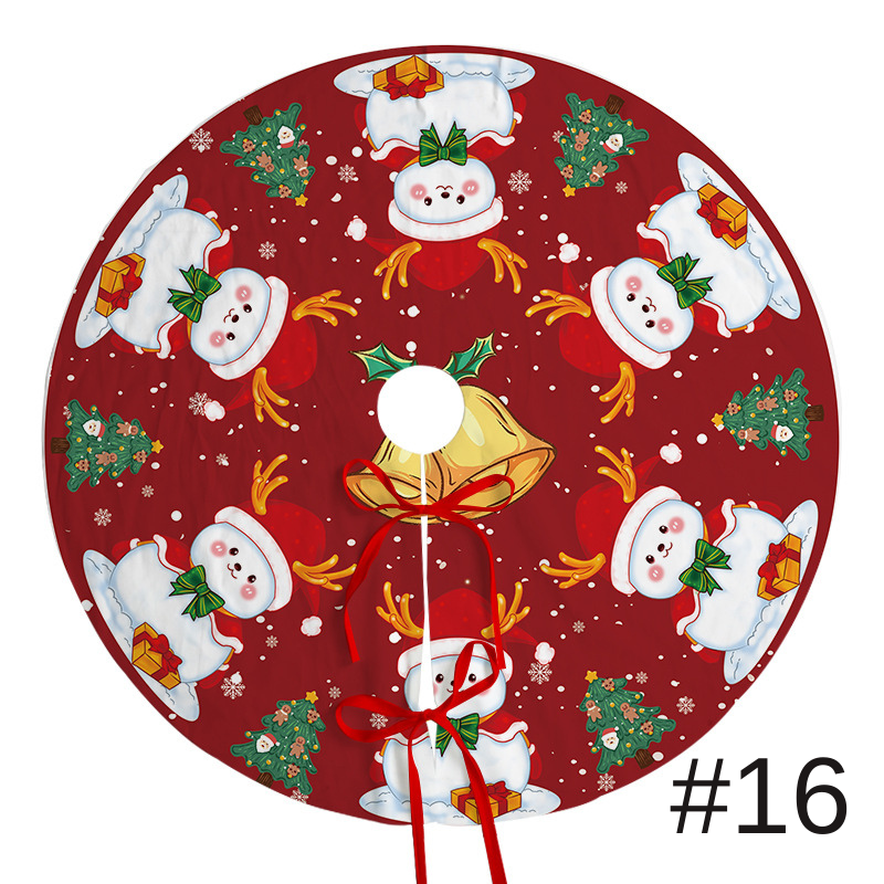 聖誕樹裙節日派對場景裝飾樹底圍裙毛絨布料聖誕樹裝飾