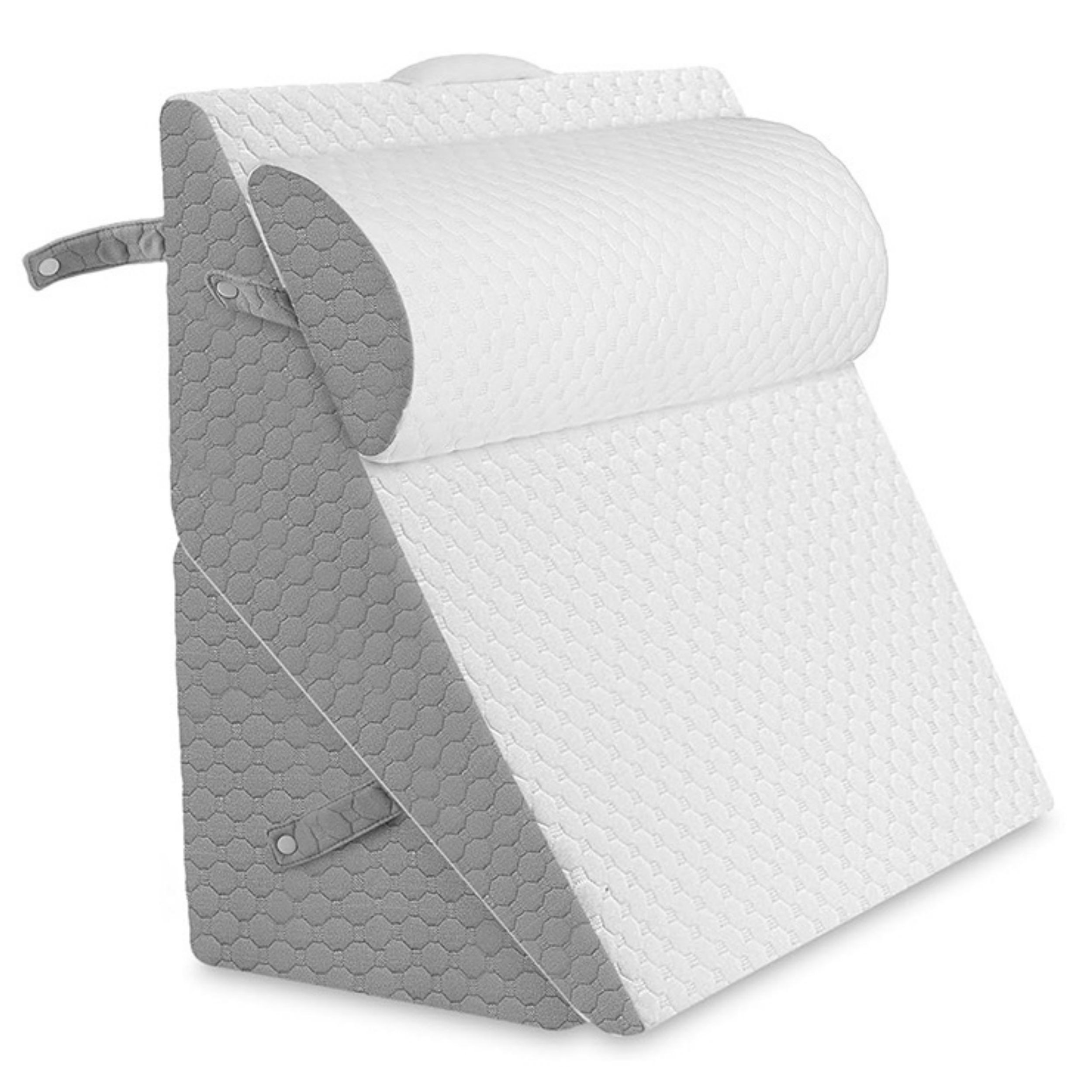 升級床頭靠墊三角形楔形枕頭帶口袋靠枕床縫填充海綿直角枕