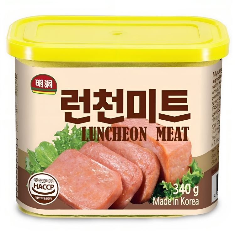 【澳門發貨】明洞午餐肉340g大罐裝罐頭肉韓國原裝進口