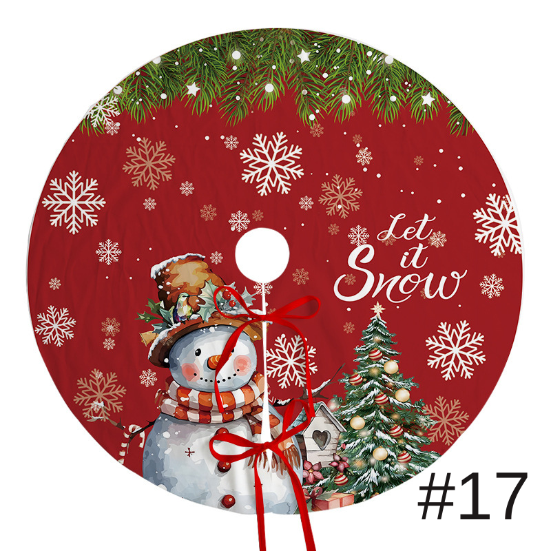 聖誕樹裙節日派對場景裝飾樹底圍裙毛絨布料聖誕樹裝飾