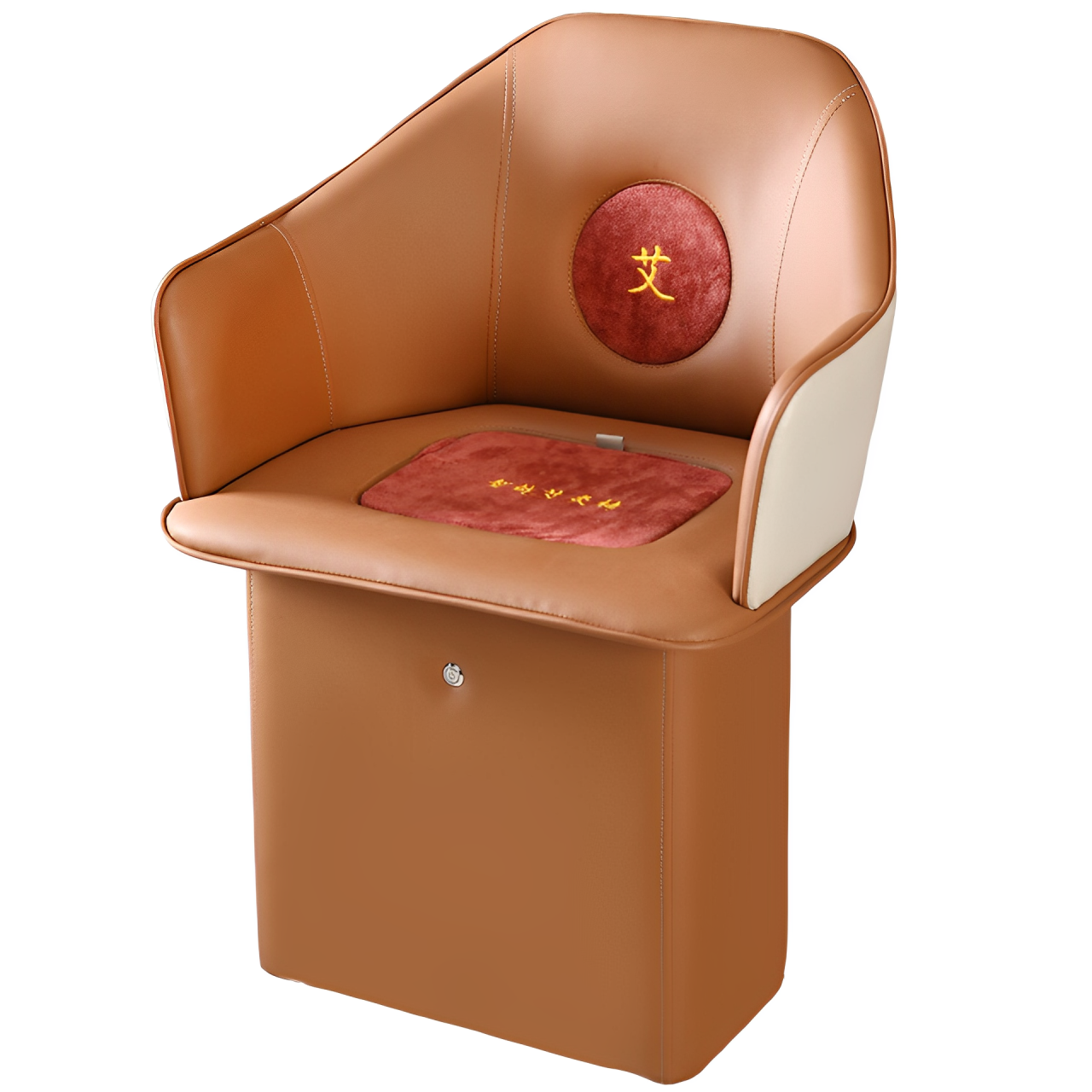 全智能無煙明火艾灸椅實木大靠背艾灸沙發椅子艾灸座椅坐灸儀艾煙淨化儀器無煙艾灸凳子家用帶靠背坐