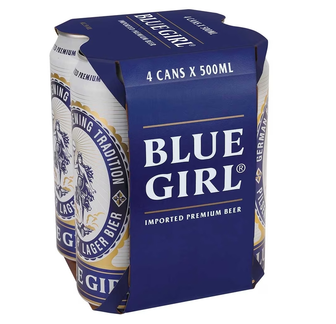 【澳門發貨】（原箱24罐）藍妹啤酒500ml*4罐*6扎