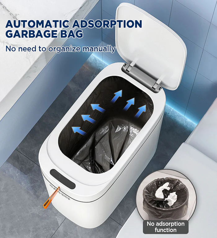 Joybos佳幫手智能感應吸袋垃圾桶家用新款客廳輕奢廁所衛生間帶蓋打包垃圾桶全自動