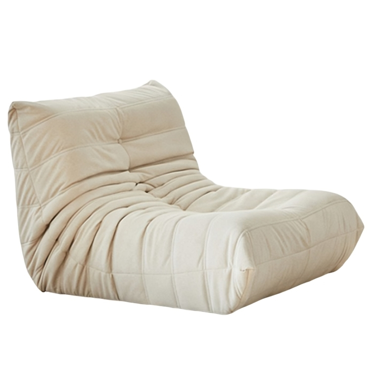 全海綿懶人沙發毛毛蟲落地梳化單人椅沙發北歐臥室客廳科技布家用陽臺網紅風