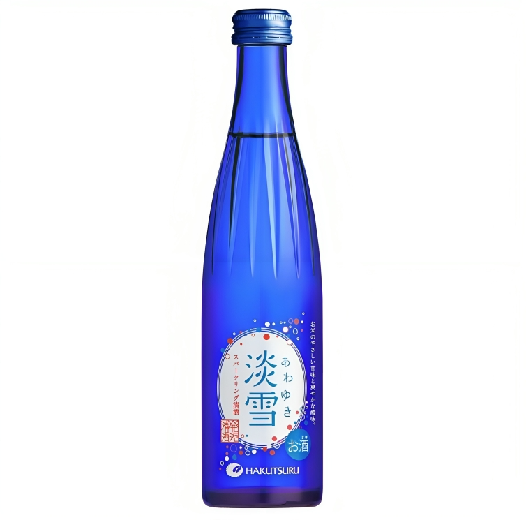 【澳門發貨】（原箱12瓶）HAKUTSURU 白鶴淡雪汽泡清酒300ml有汽日本原裝進口清酒女士酒