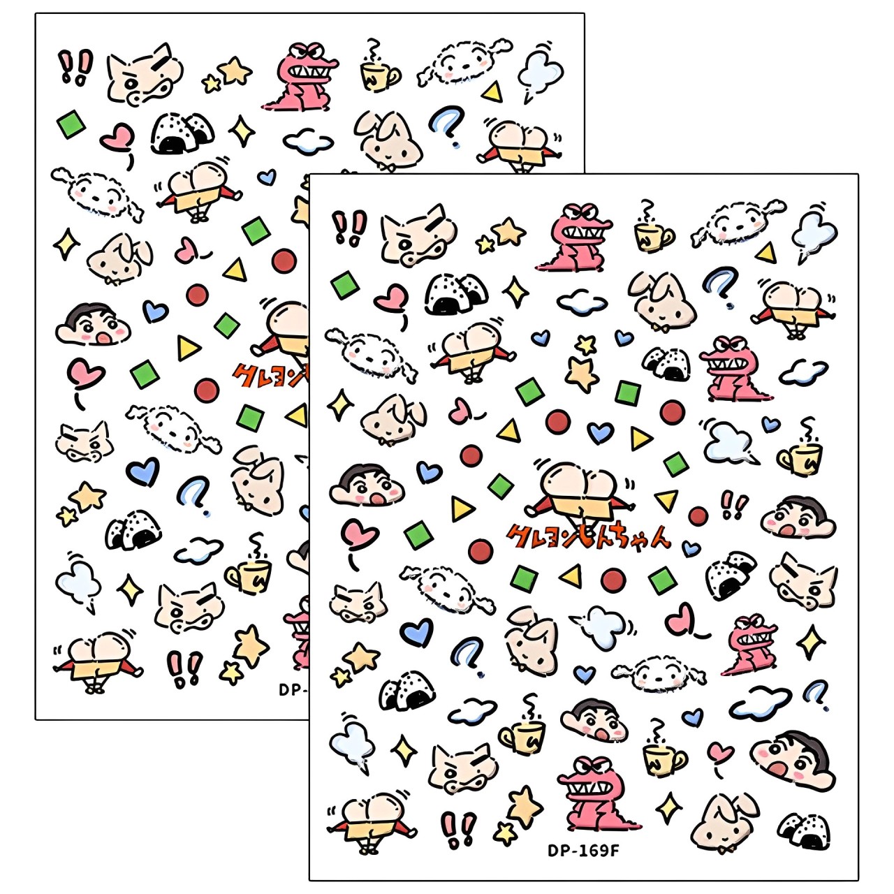 浮雕薄韌美甲貼紙背膠指甲貼紙飾品蠟筆小新系列