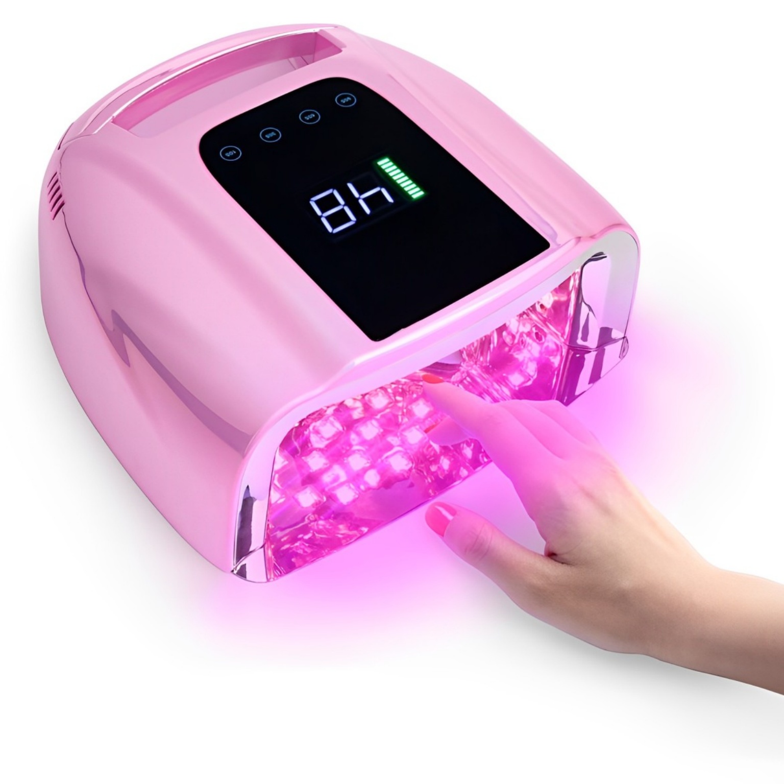 充電款美甲燈美甲店專用指甲光療燈智能感應甲油膠烤燈速乾烘乾機