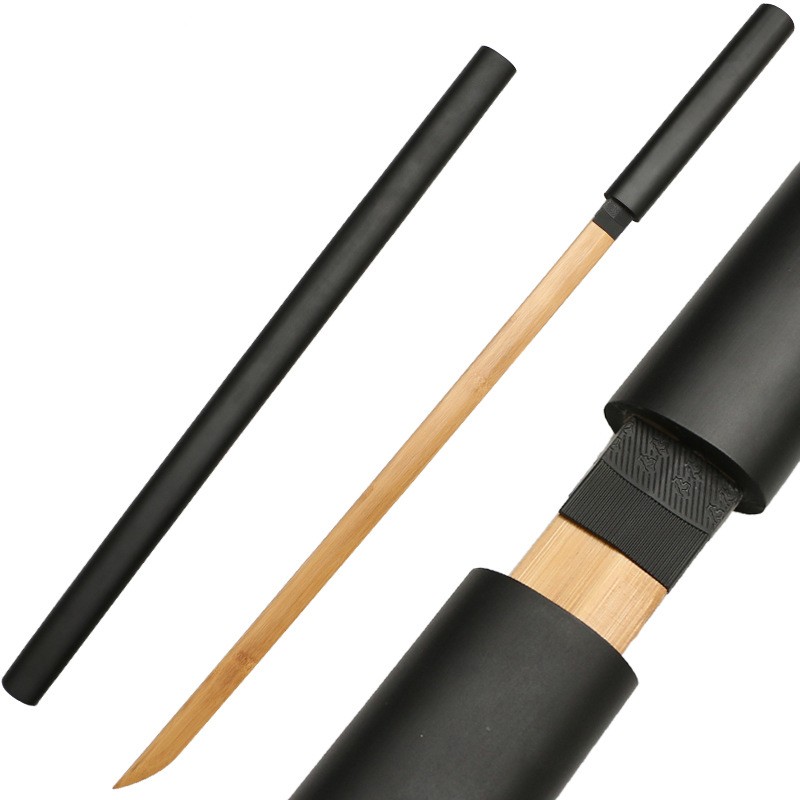 居合道練習刀橫唐刀木刀帶鞘武士練習訓練劍道日本實木全竹玩具表演道具擺設木制