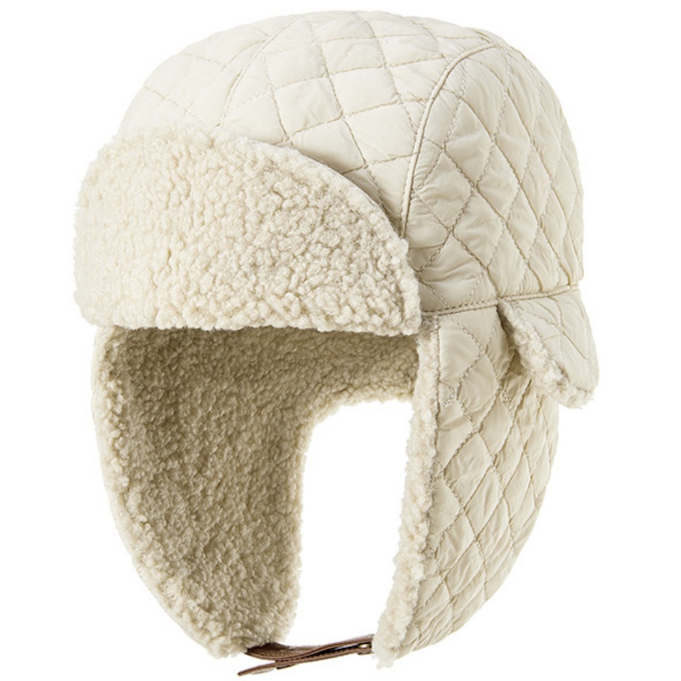 護耳加絨帽秋冬新款保暖舒適面料加絨加厚內裏大頭圍可戴簡約大氣