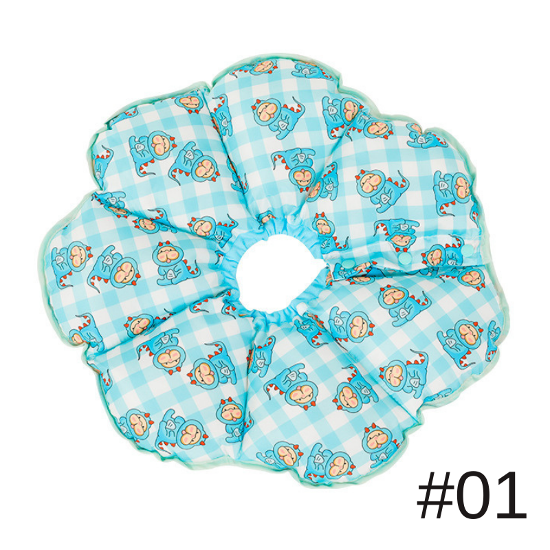 寵物脖套伊麗莎白圈防舔防抓咬可愛太陽花頭套脖圈保護套頭套