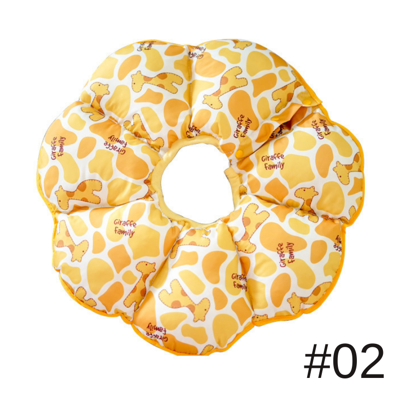 寵物脖套伊麗莎白圈防舔防抓咬可愛太陽花頭套脖圈保護套頭套