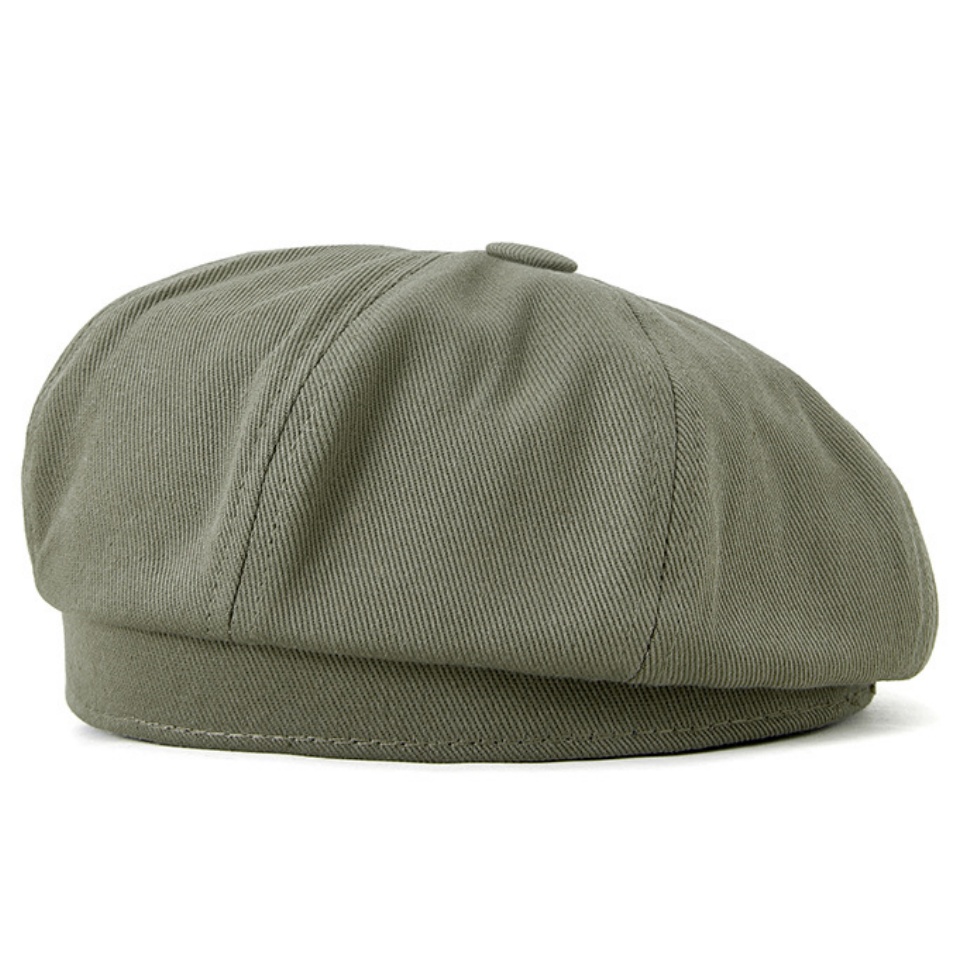 棉質貝雷帽春夏新款全棉復古百搭時尚貝雷帽女戶外街拍文藝畫家帽報童帽