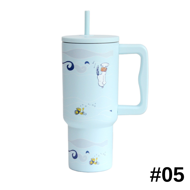 Snoopy史努比冰霸杯大容量大水杯巨無霸杯子吸管保溫杯女噸噸杯生日禮物卡通造型杯