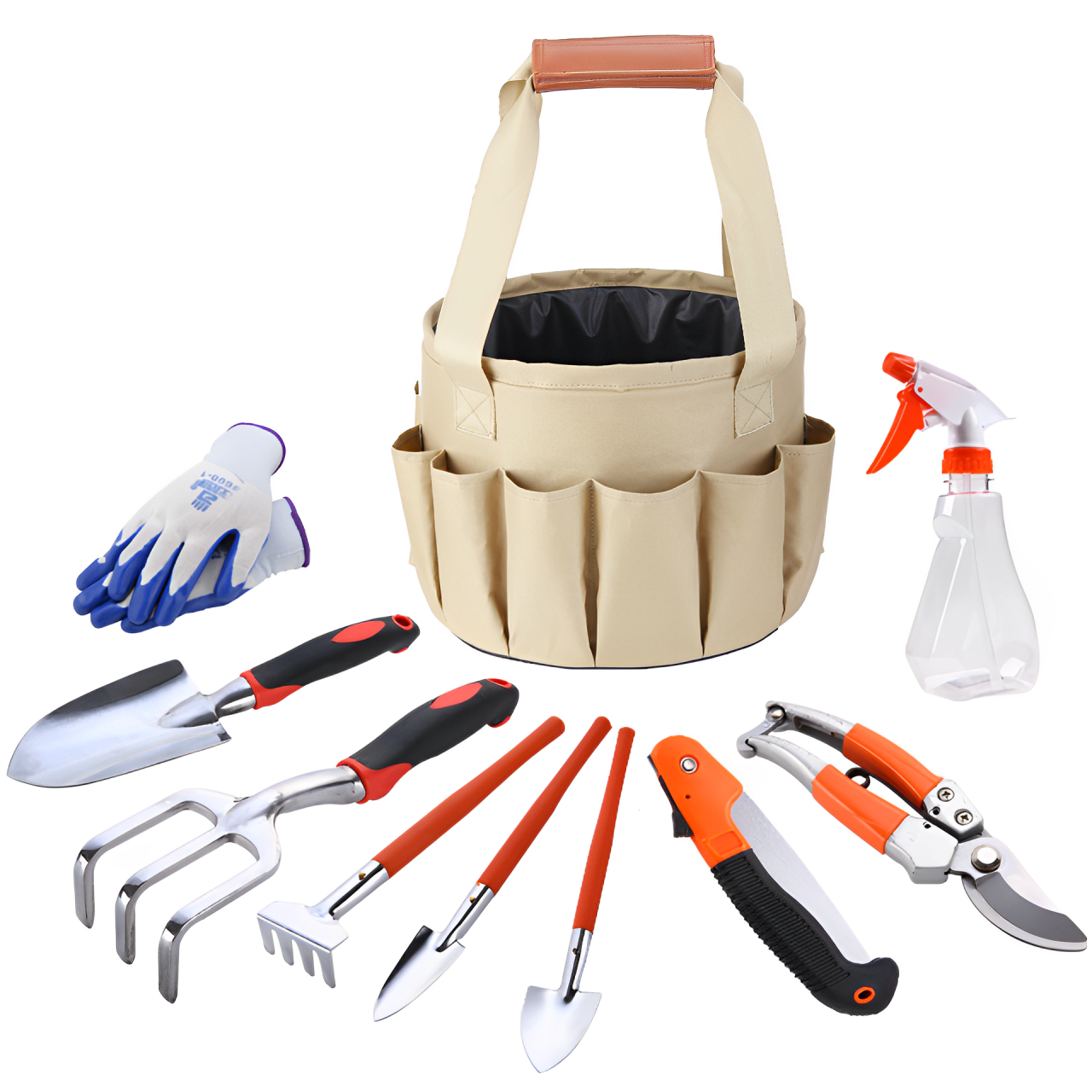 園藝工具包園林工具套裝帆布包組合鋁合金鏟園林剪刀水桶布包