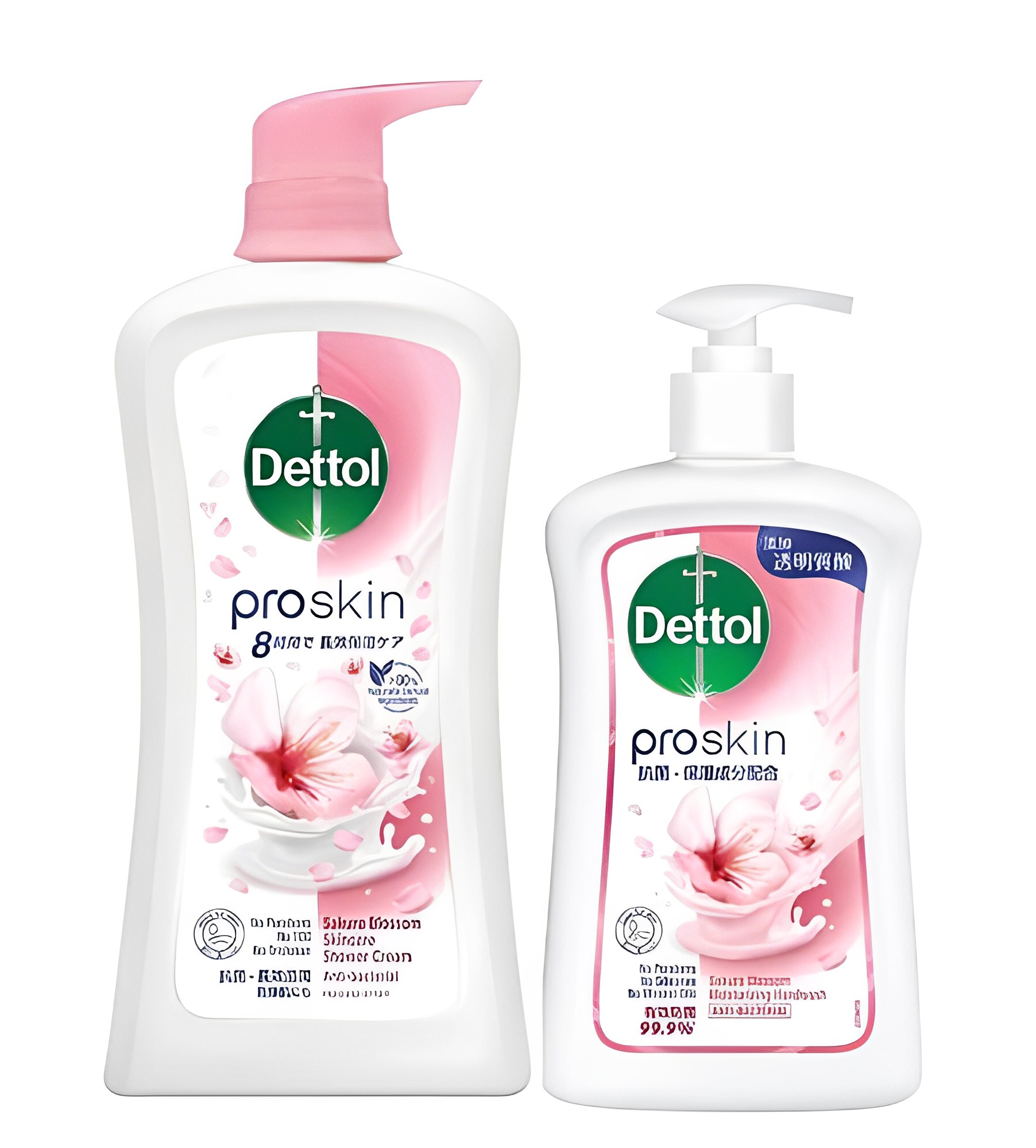 【澳門發貨】Dettol滴露Proskin深層滋潤親膚沐浴乳霜櫻花甜香950ml+Dettol滴露Proskin深層滋潤親膚洗手液櫻花甜香500g