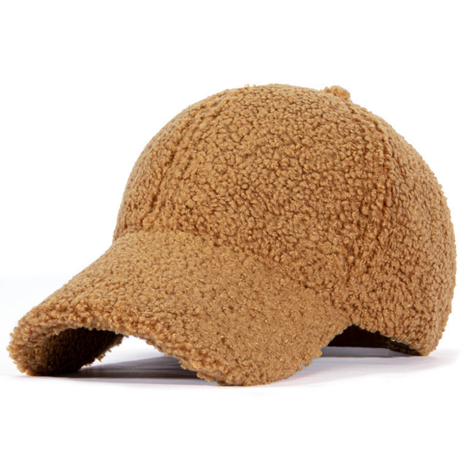 羊羔絨棒球帽冬季韓版棒球帽中老年加厚保暖鴨舌帽子女防風寒羊羔毛絨帽子
