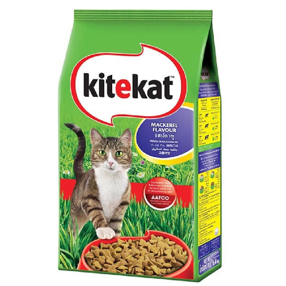 【澳門發貨】（原箱6包）kitekat乾貓糧1.4kg貓乾糧貓飼料