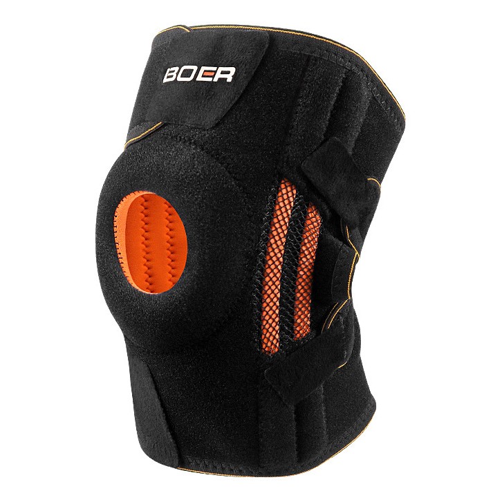 單只運動護膝男女登山籃球跑步健身支撐加壓護髕骨透氣護膝蓋