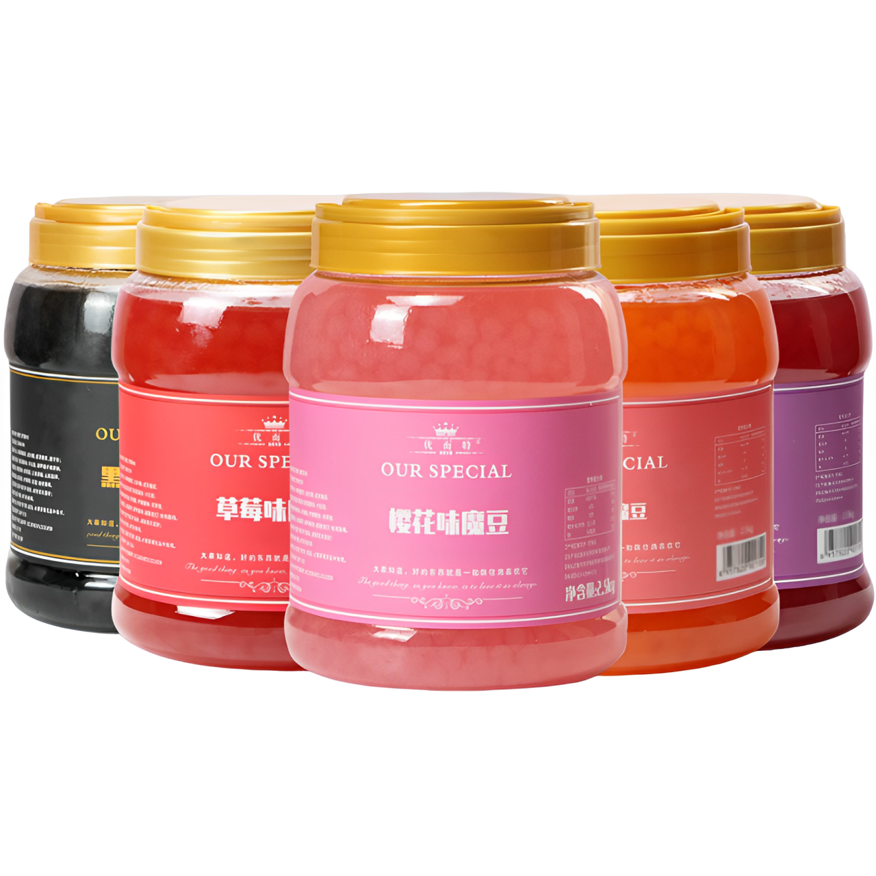 免煮珍珠多口味水果撈配料脆波波即食黑珍珠奶茶店專用原材料商用