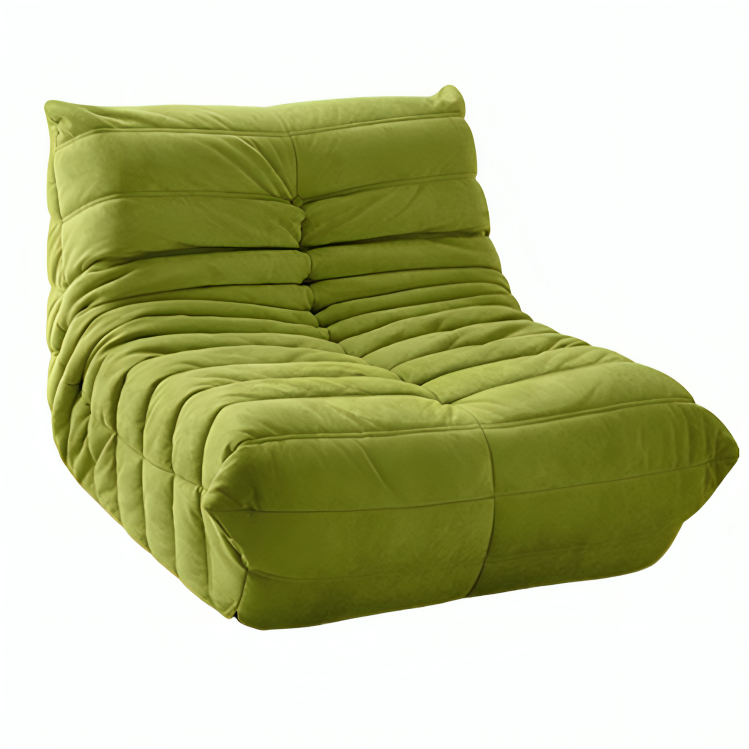 全海綿懶人沙發毛毛蟲落地梳化單人椅沙發北歐臥室客廳科技布家用陽臺網紅風