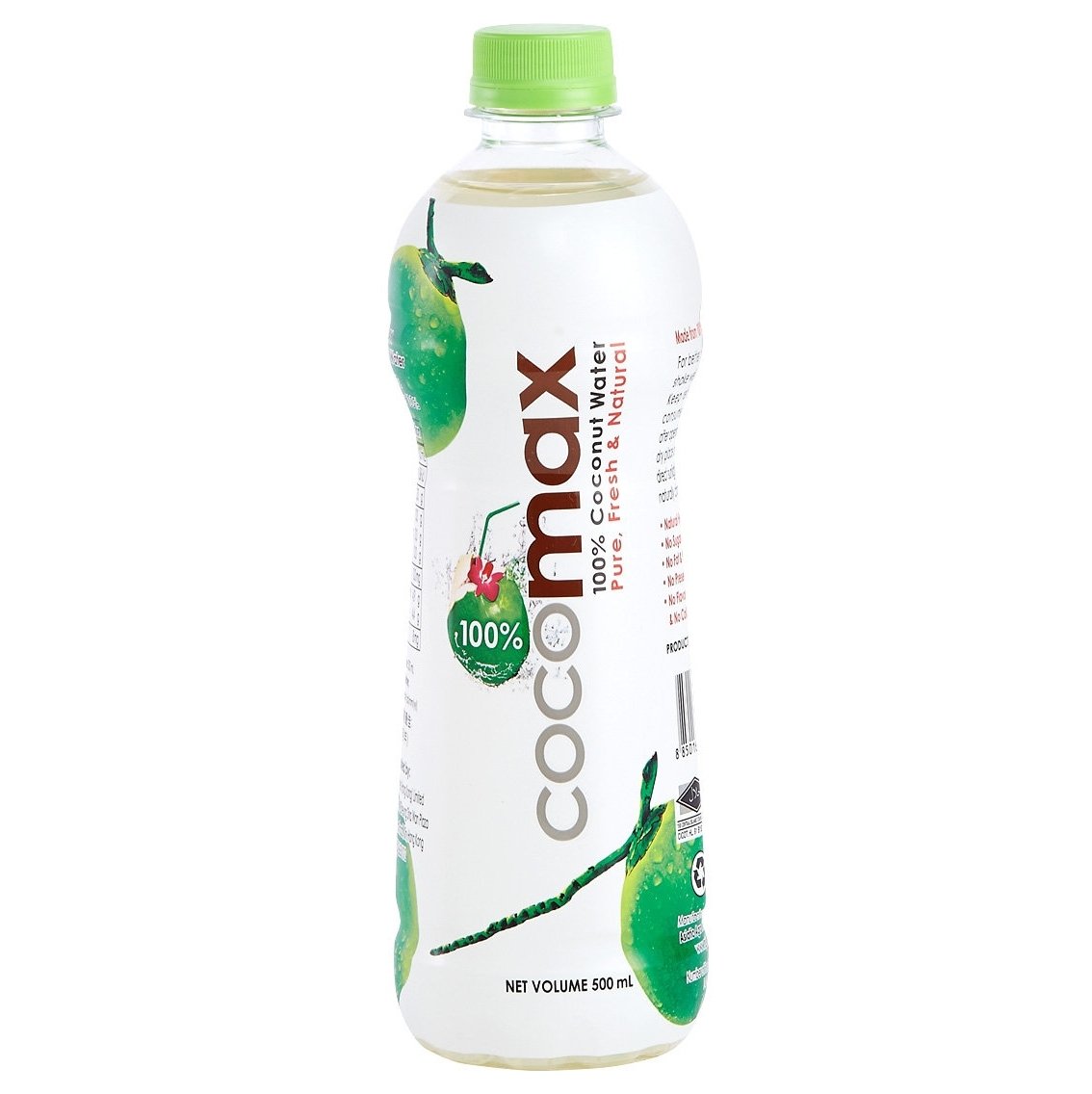 【澳門發貨】（原箱24支）Cocomax 100%天然椰子水500ml泰國進口椰子水補充電解質快速補水0脂肪0防腐劑果汁飲料